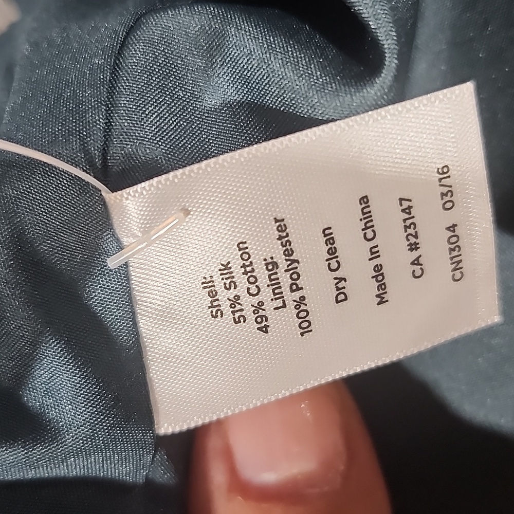 NWT Talbots 22W Dark Teal Blue Silk Blazer Jacket - Picture 12 of 16